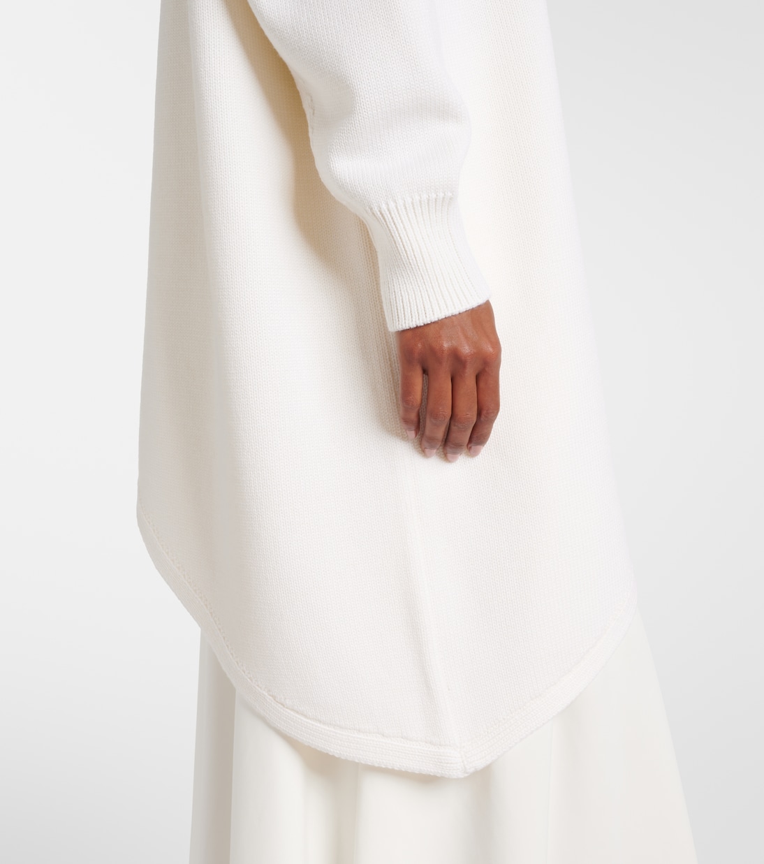 Pull asymétrique en laine | Alaïa