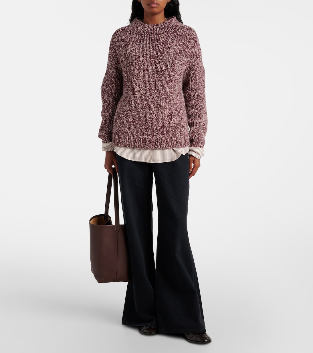 Jeans Easy Wide Flared de tiro alto | Frame