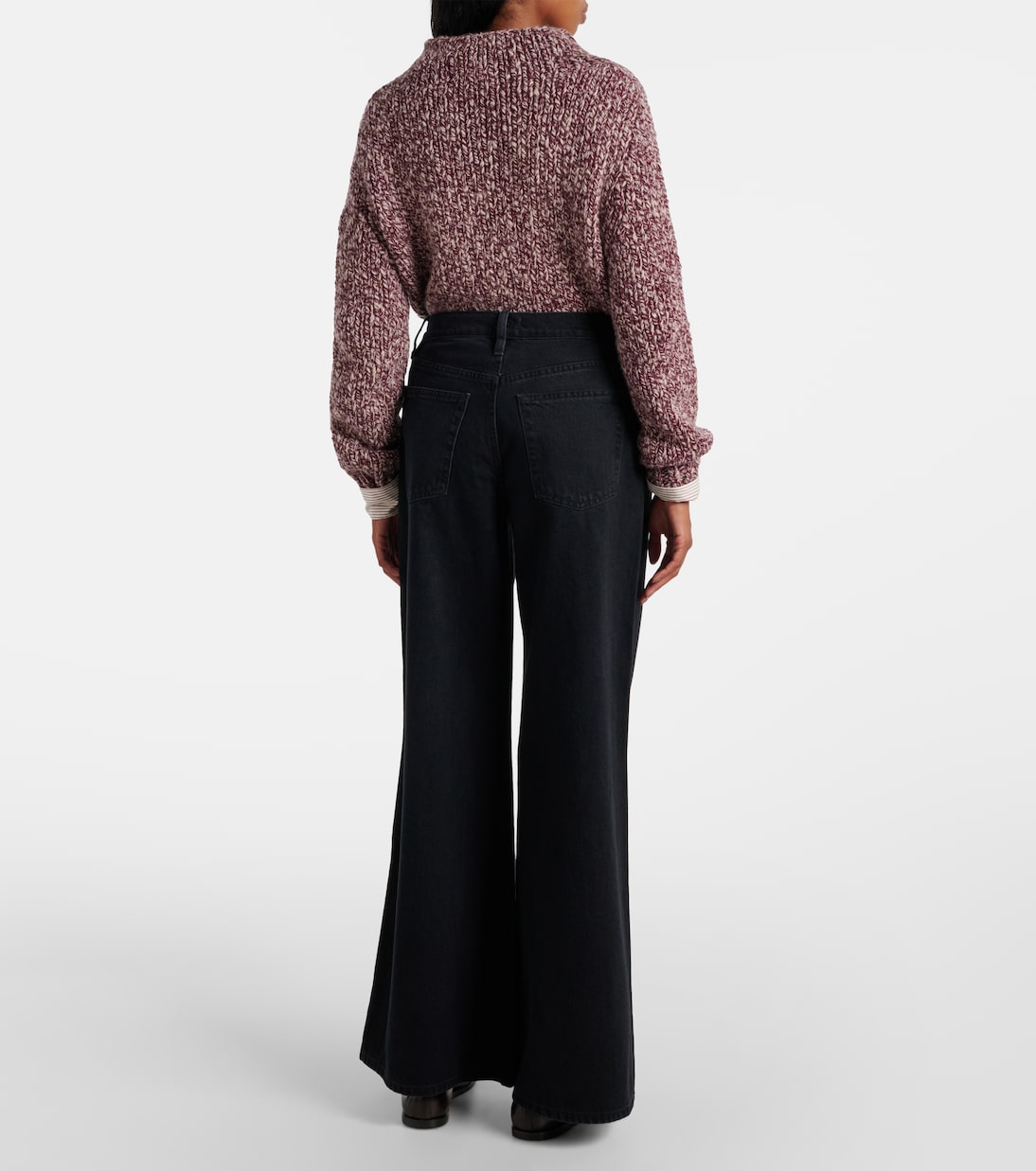 Jeans Easy Wide Flared de tiro alto | Frame