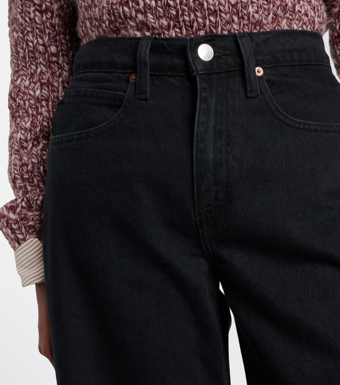 Jeans Easy Wide Flared de tiro alto | Frame