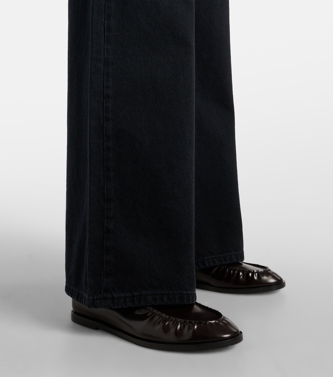 Jeans Easy Wide Flared de tiro alto | Frame