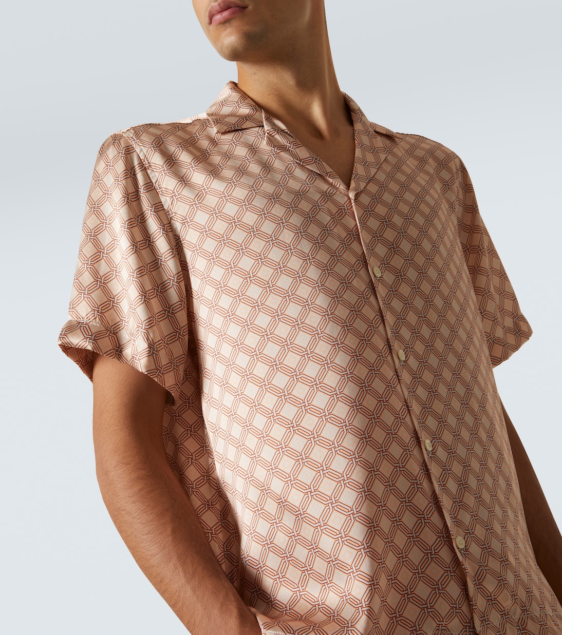 Chemise Roberto imprimée en soie | Frescobol Carioca