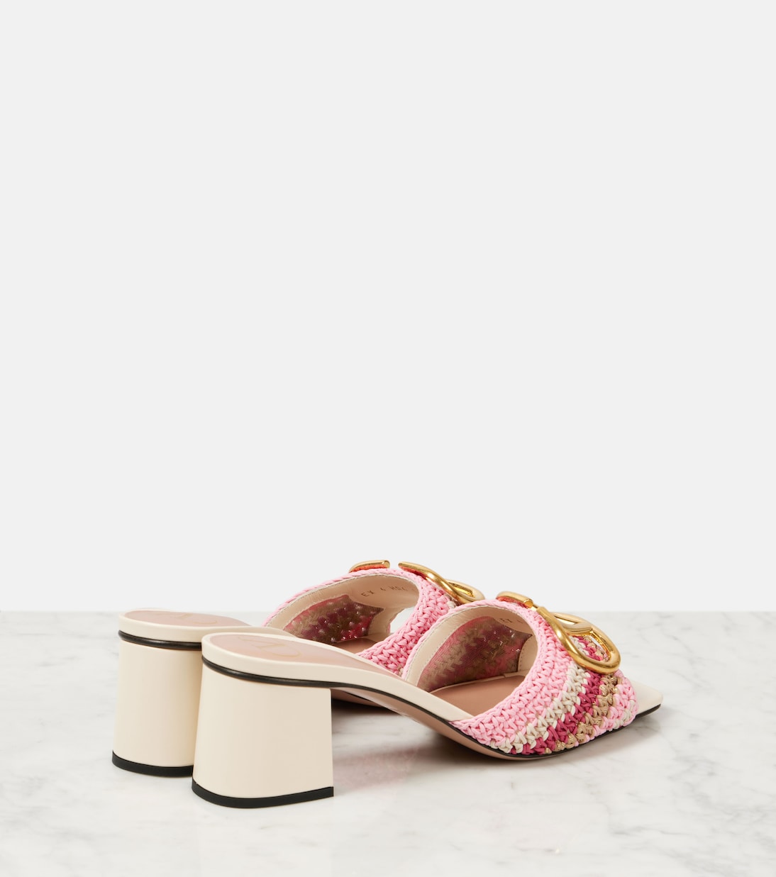 Pantoletten VLogo Signature 60 aus Häkelstrick | Valentino Garavani