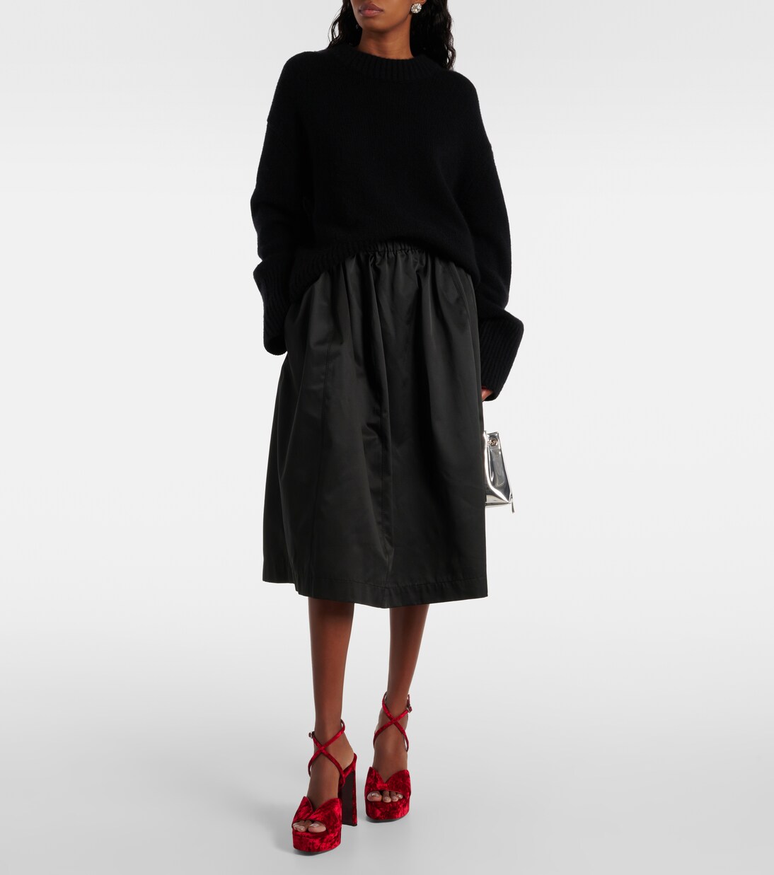 Karli 125 velvet platform sandals | Jimmy Choo