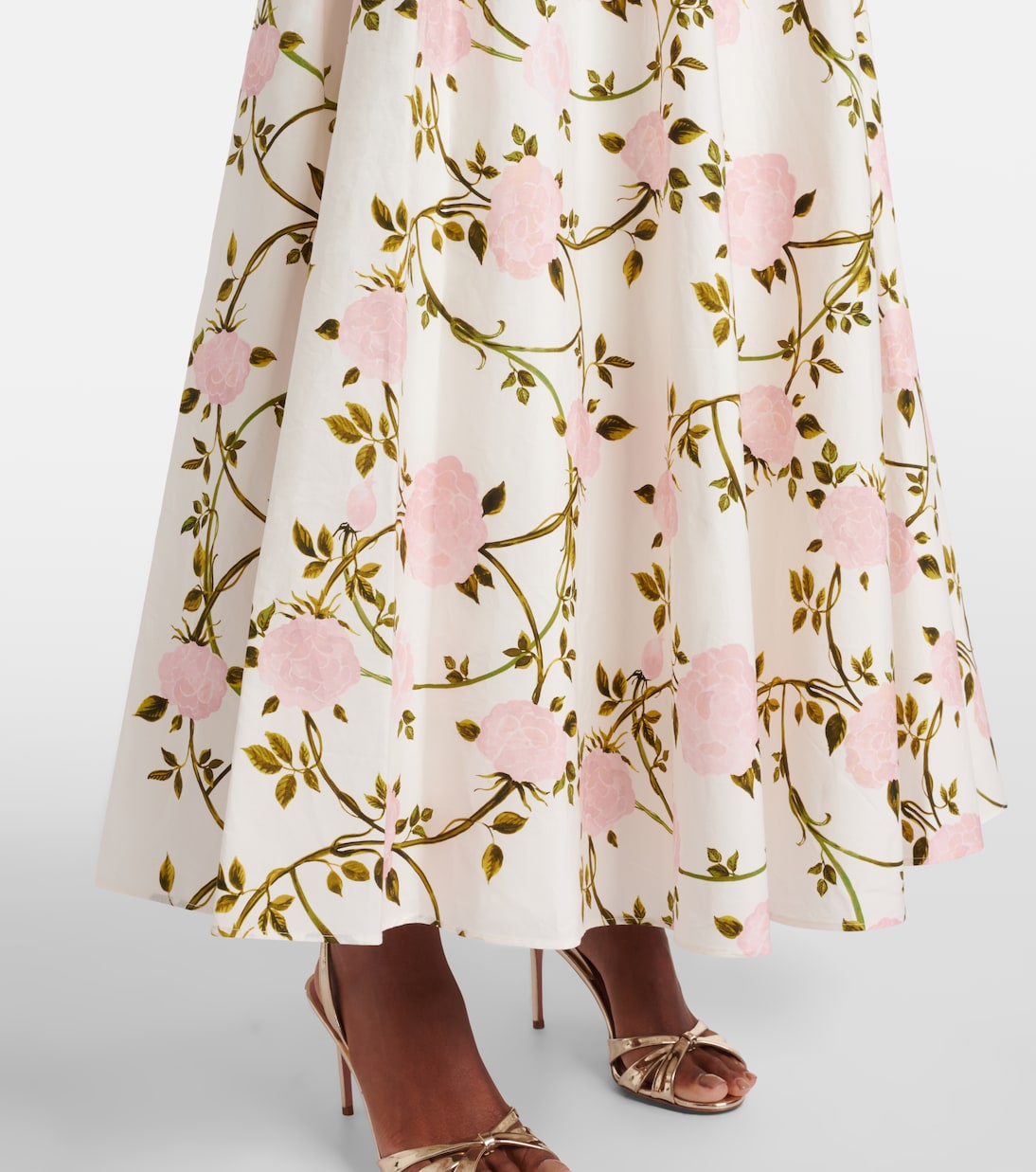 Abito lungo monospalla in cotone  | Giambattista Valli