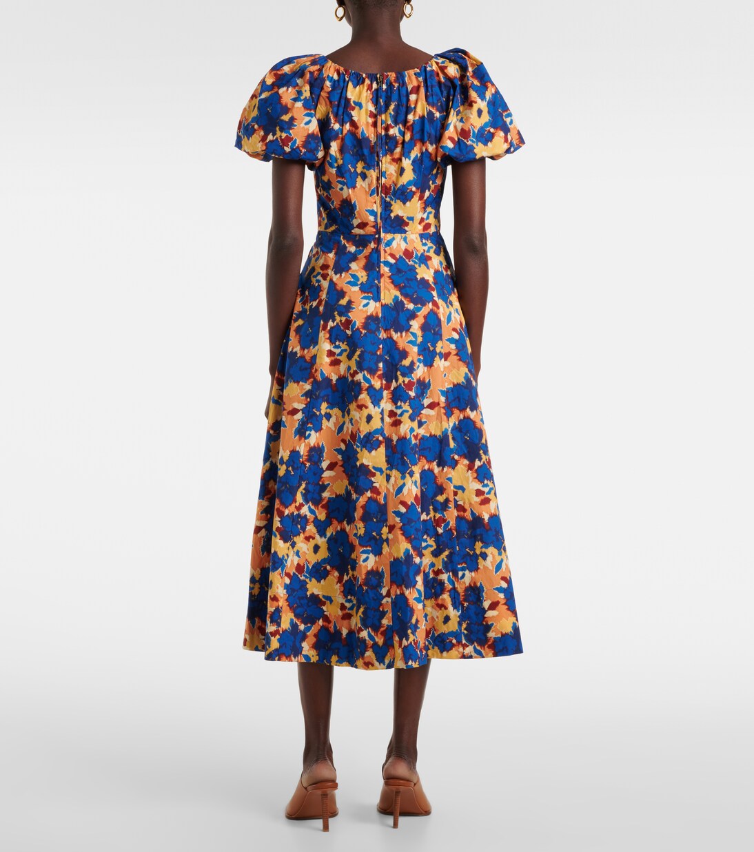 Robe midi Imara en coton à fleurs | Ulla Johnson