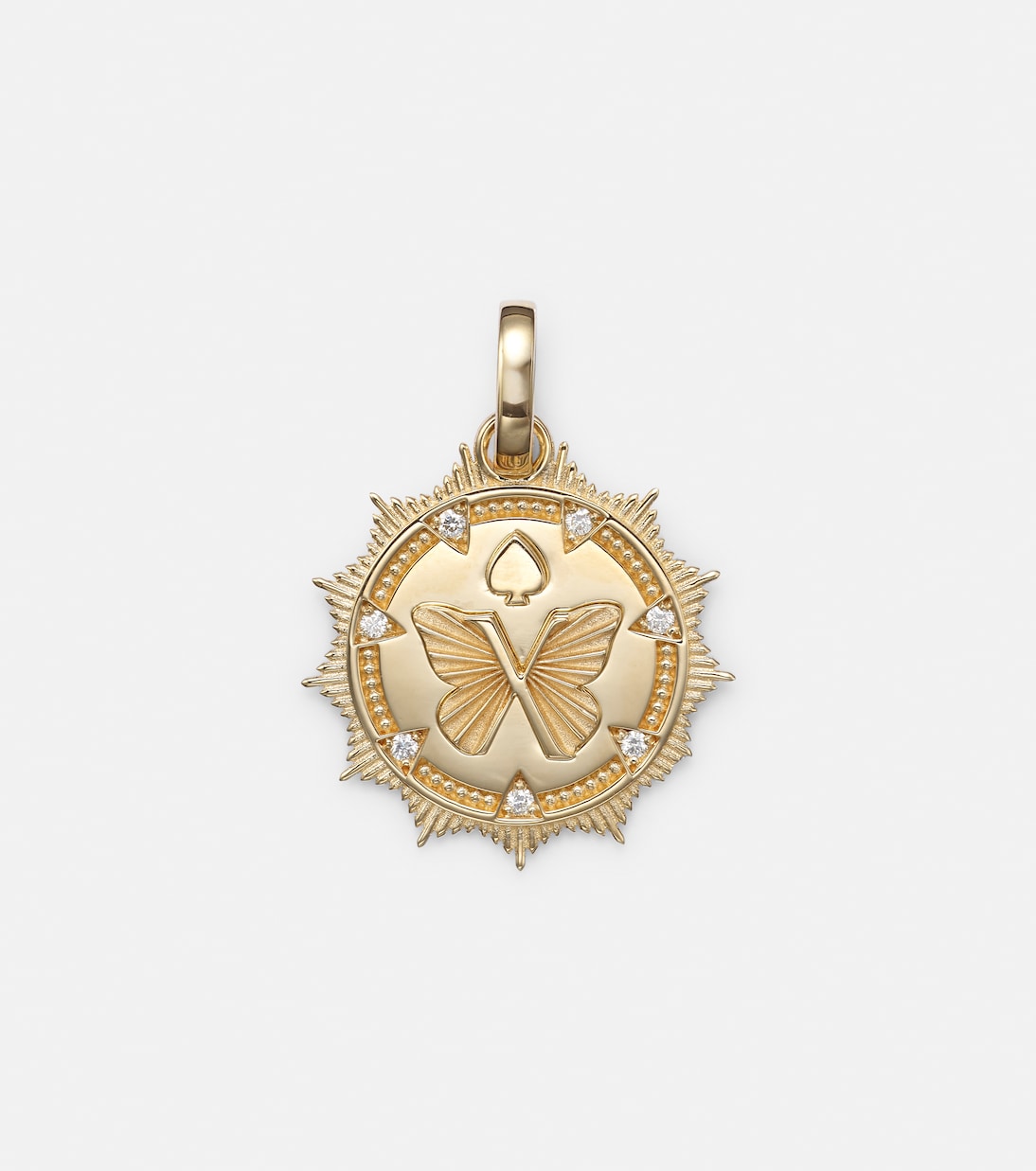 Reverie Medium 18kt gold pendant with diamonds | FoundRae