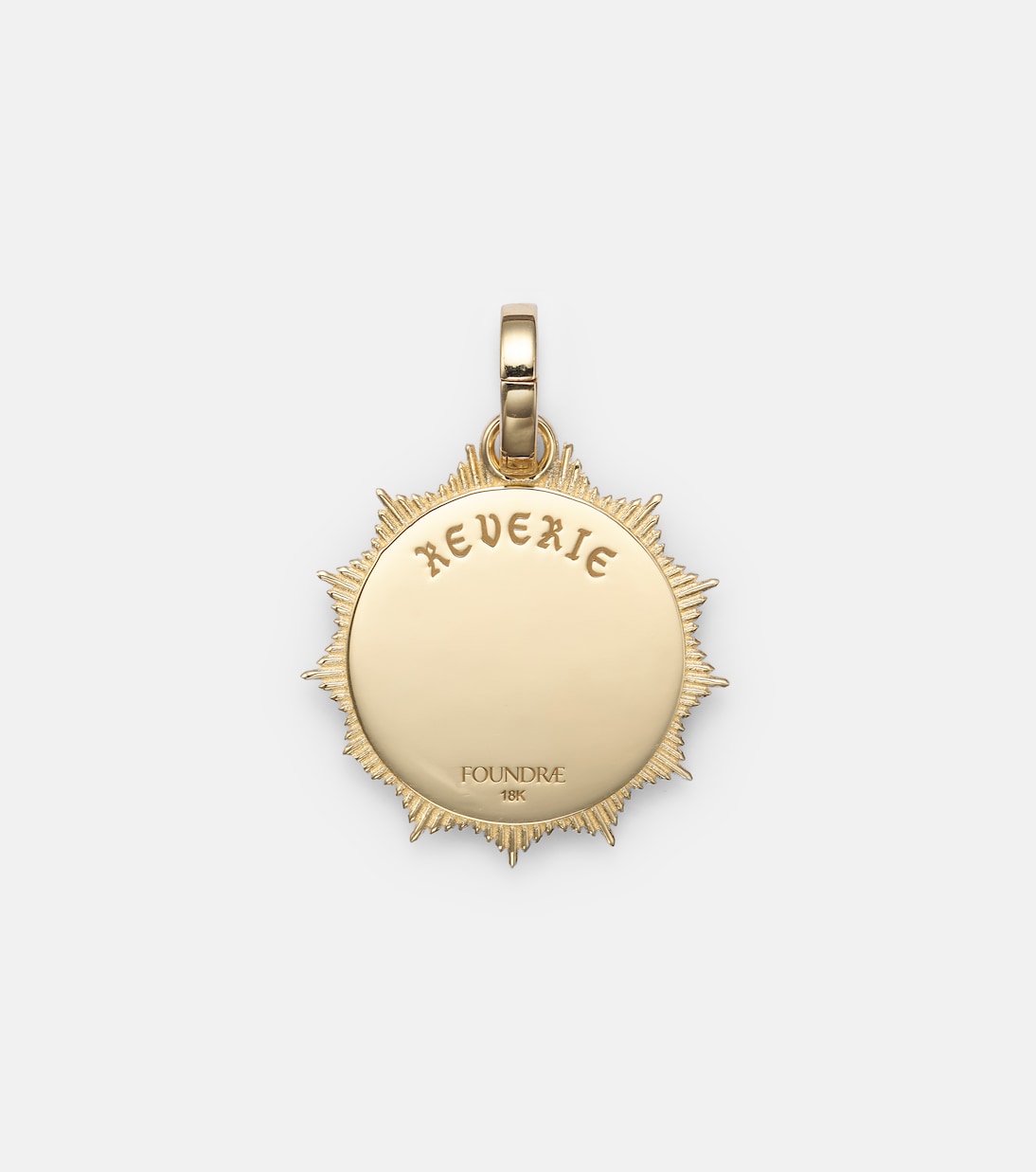 Reverie Medium 18kt gold pendant with diamonds | FoundRae