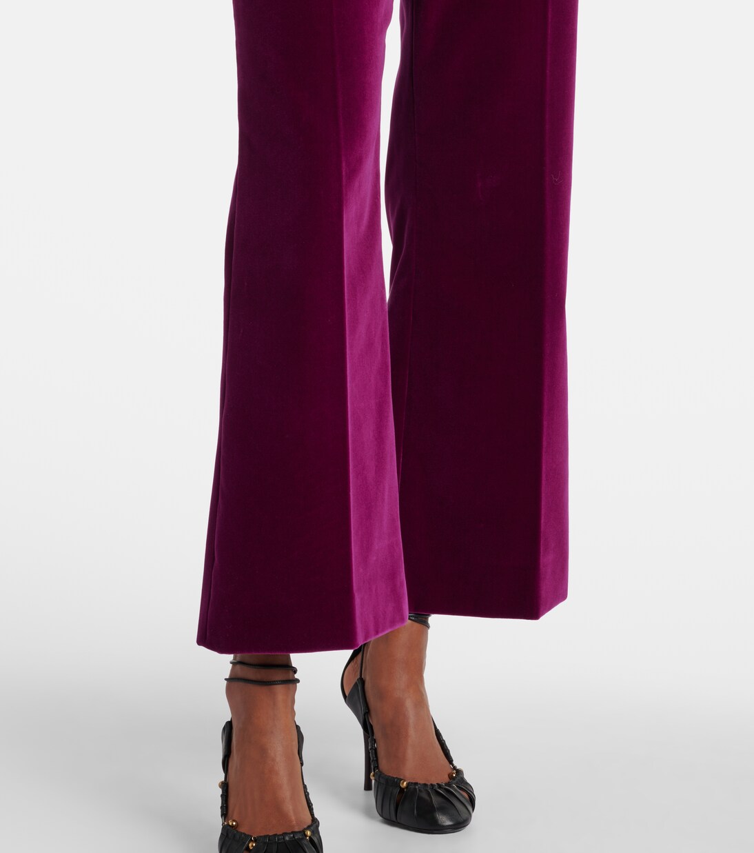 Weite Cropped-Hose aus Baumwollsamt | Chloé