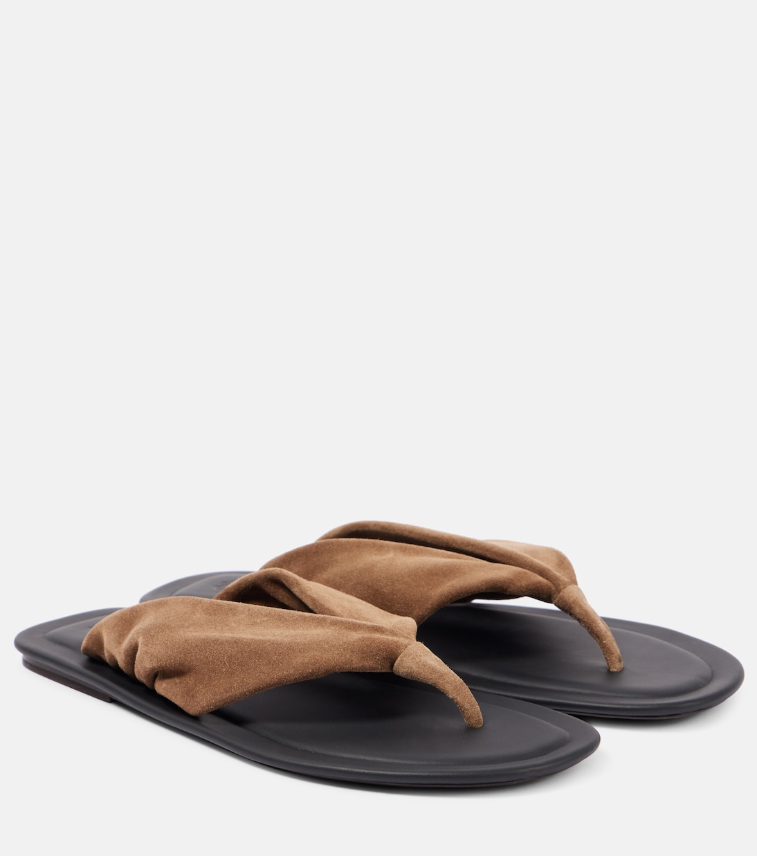 Suede thong sandals | Brunello Cucinelli