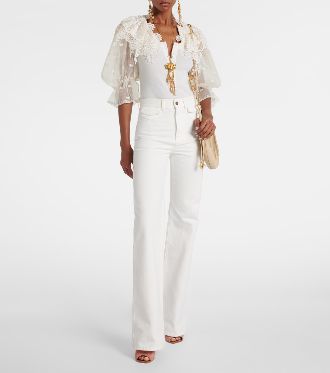 High-rise flared jeans | Chloé