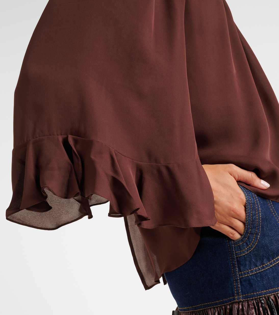 Bluse aus Seiden-Georgette | Johanna Ortiz