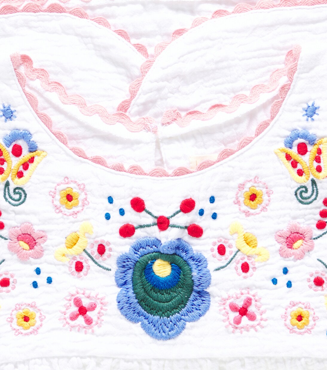 Solenia embroidered cotton gauze top | Louise Misha