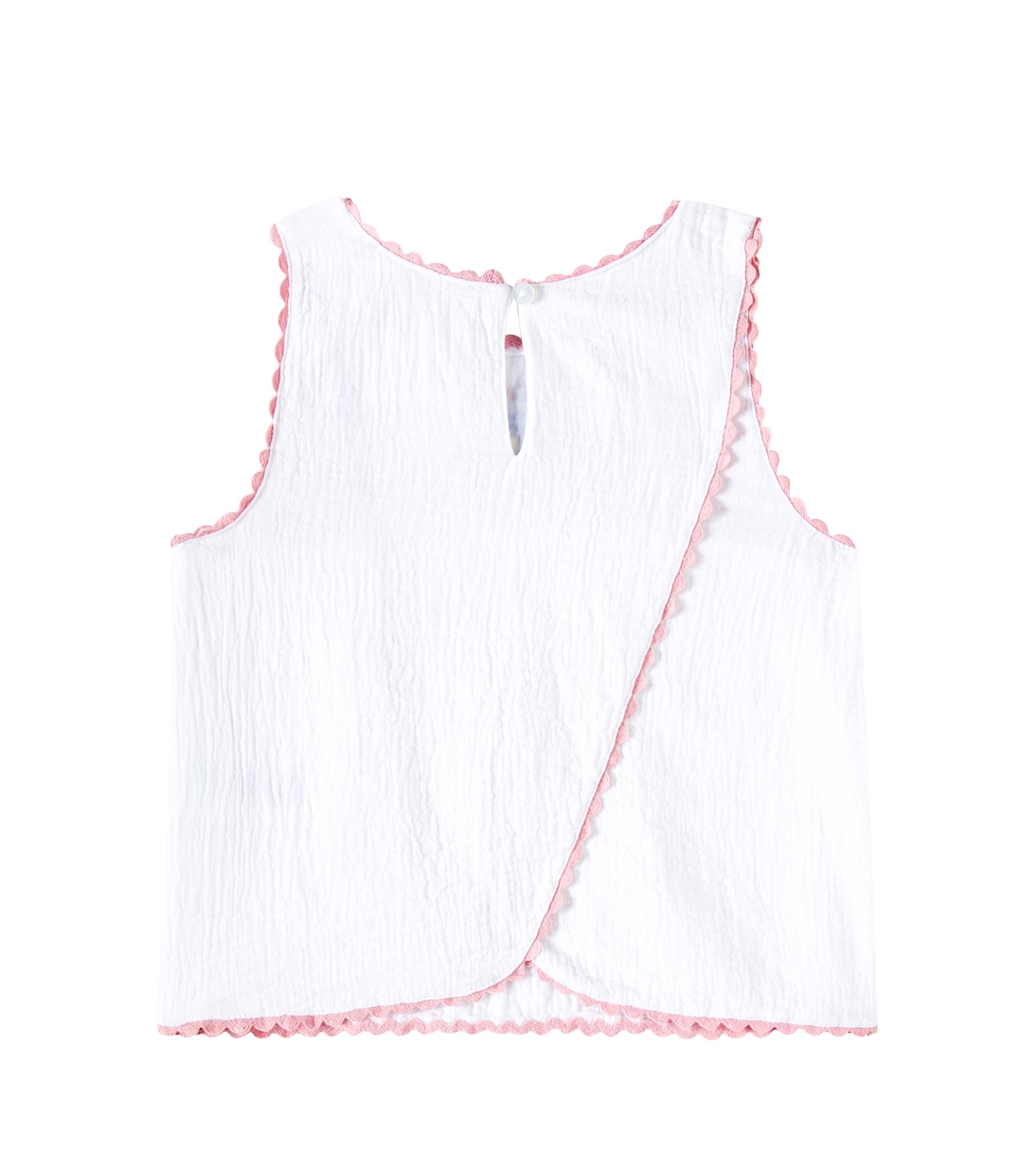 Solenia embroidered cotton gauze top | Louise Misha