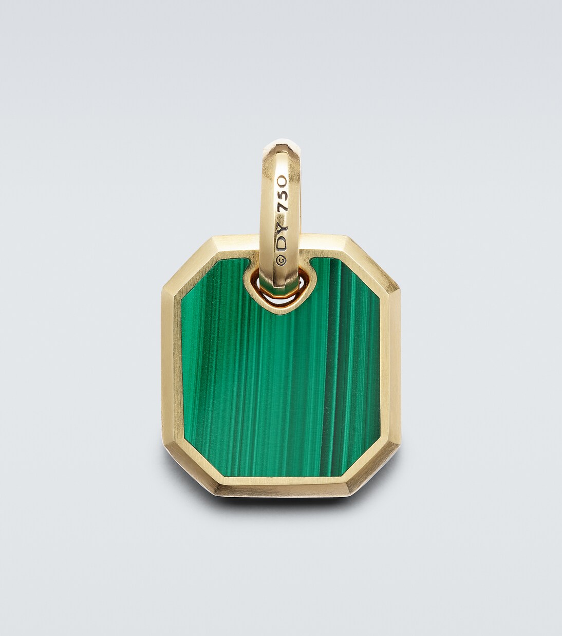 Amulet 18kt gold pendant with malachite | David Yurman