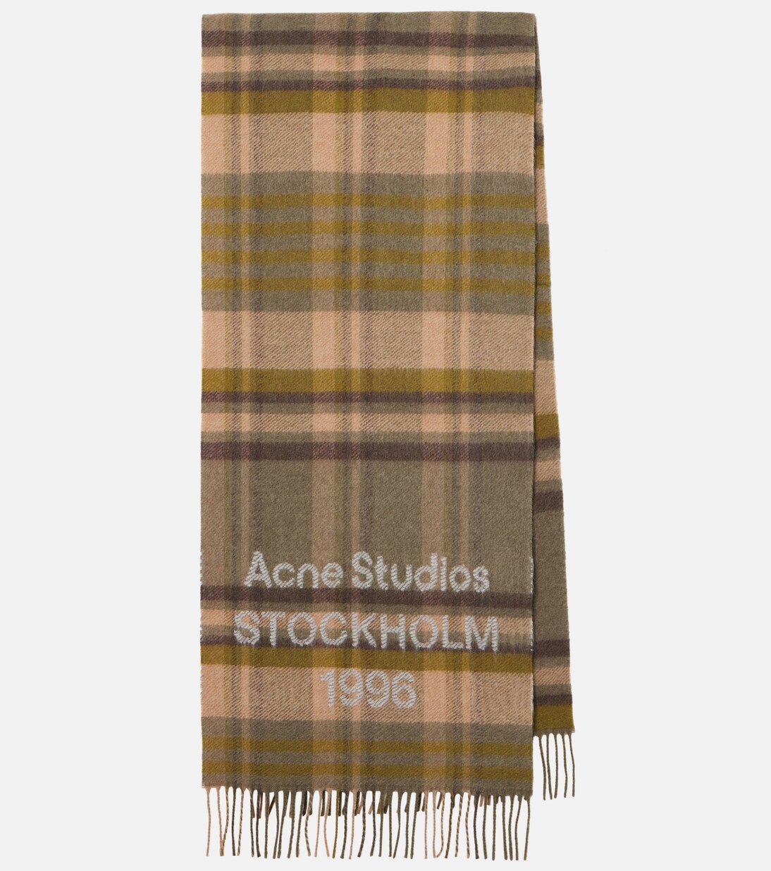 Logo checked wool scarf | Acne Studios