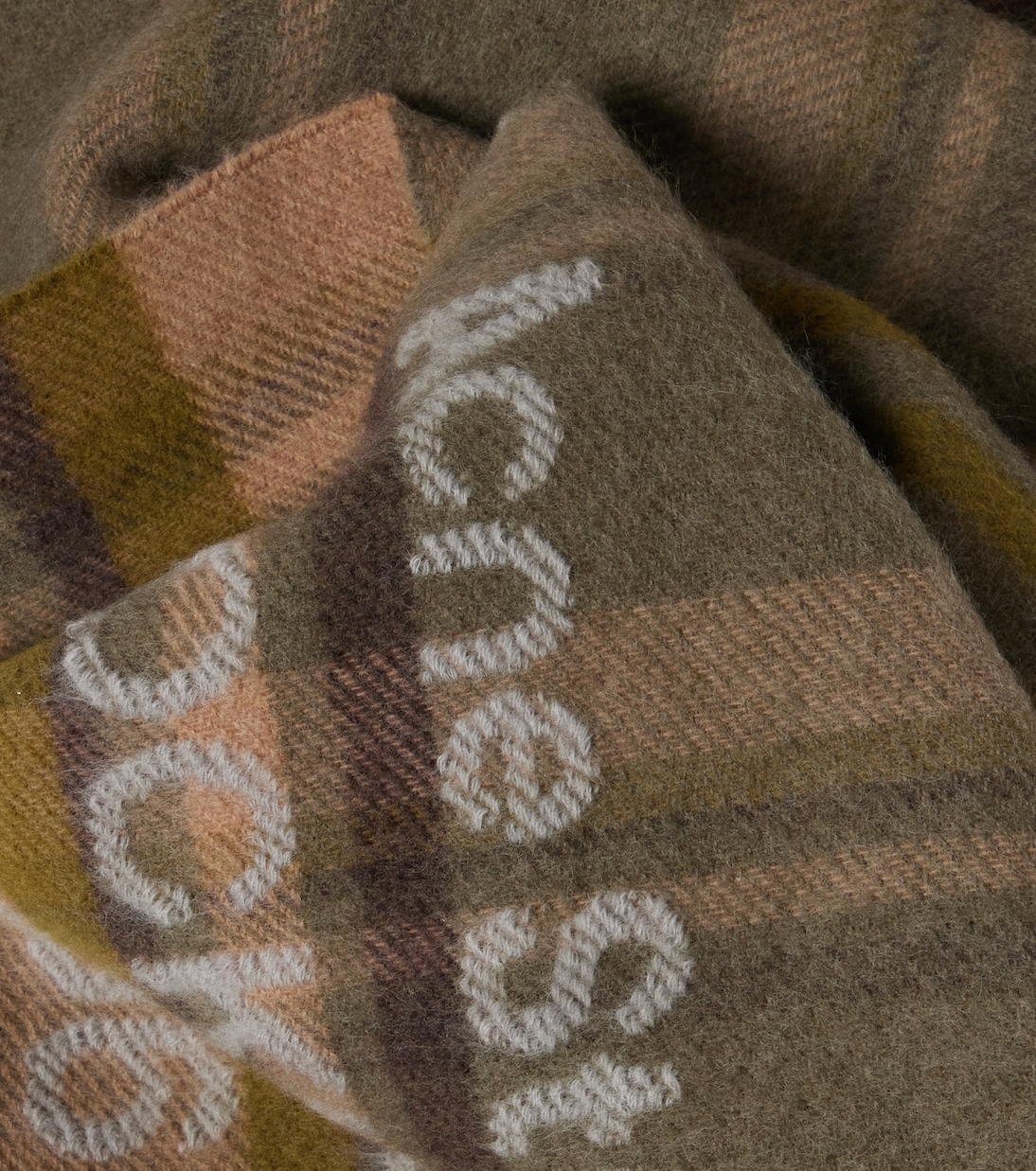 Logo checked wool scarf | Acne Studios