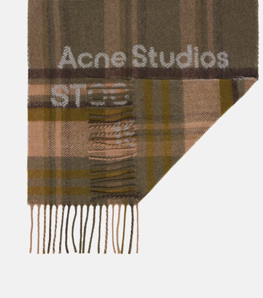 Logo checked wool scarf | Acne Studios