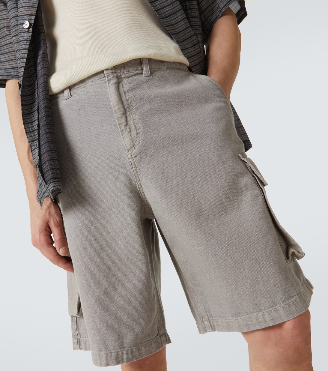 Shorts cargo Mount de algodón y cáñamo | Our Legacy