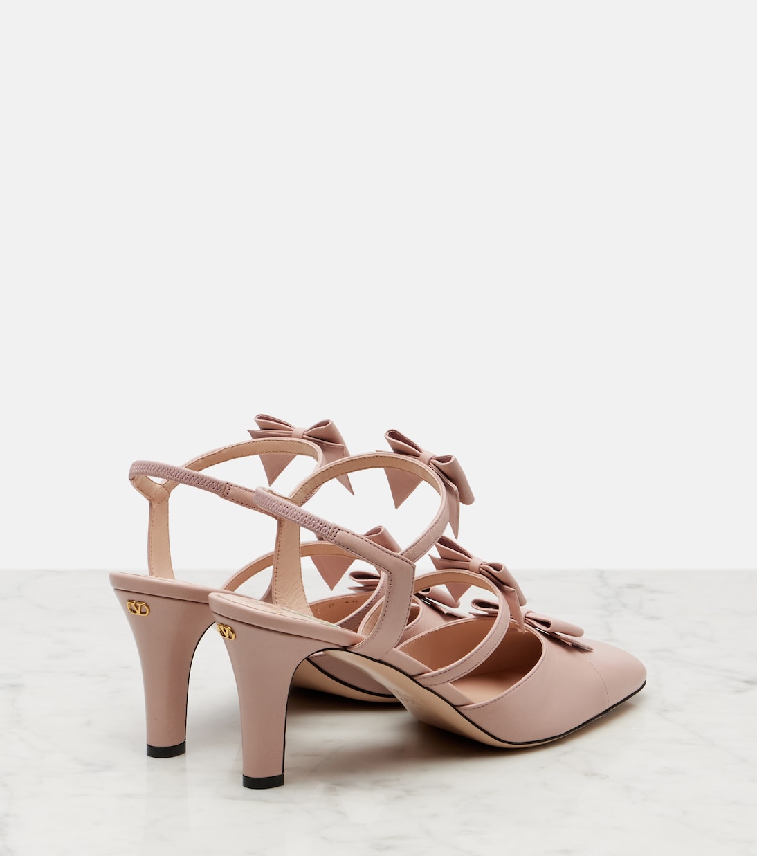 Bowow 75 leather slingback pumps | Valentino Garavani