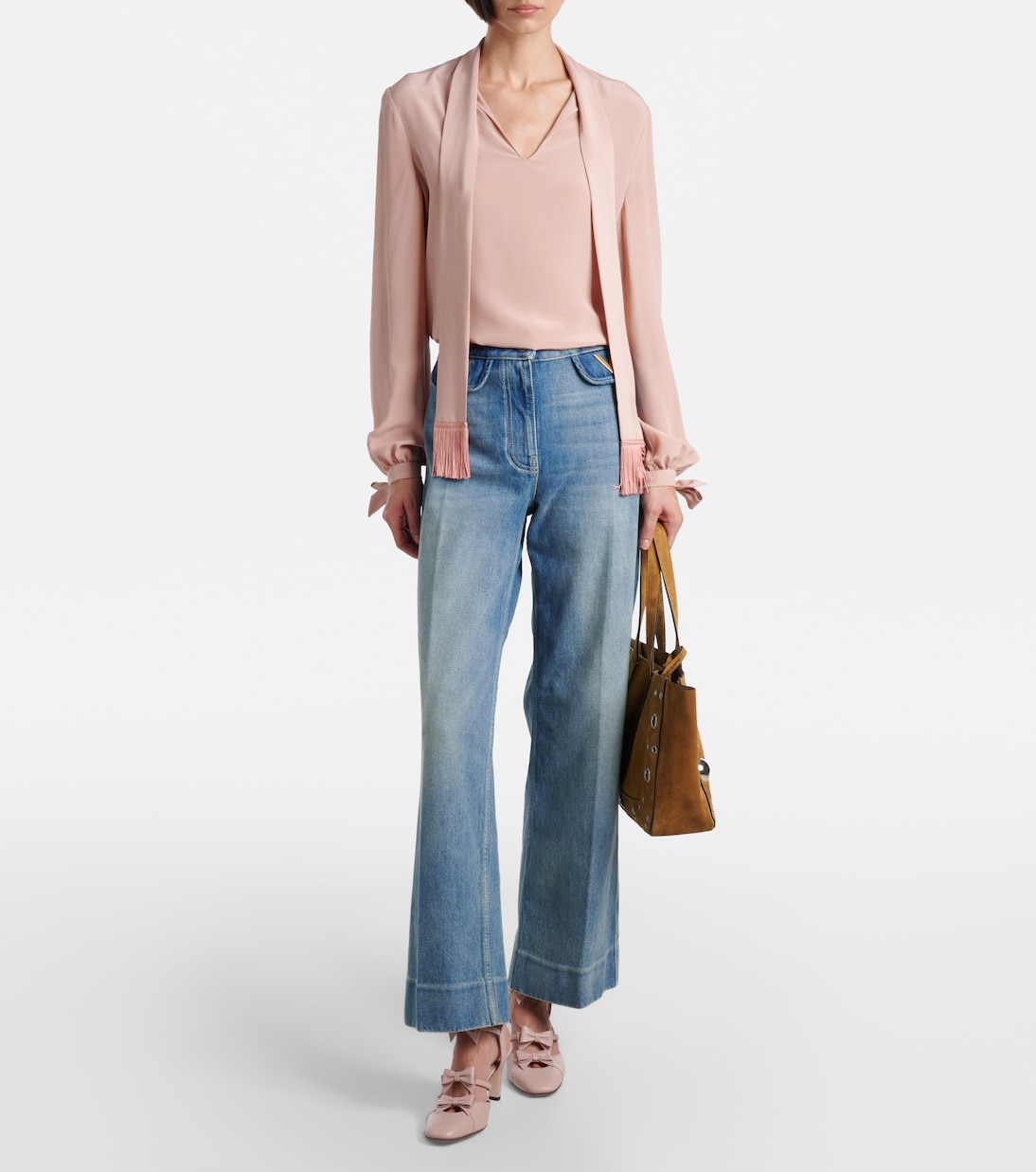 Bowow 75 leather slingback pumps | Valentino Garavani