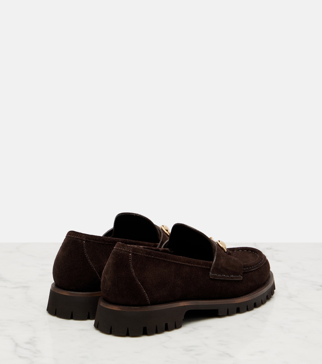 Sylke Horsebit suede loafers | Gucci