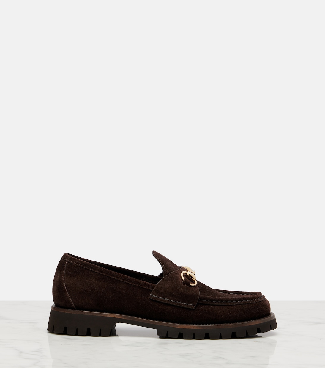 Sylke Horsebit suede loafers | Gucci
