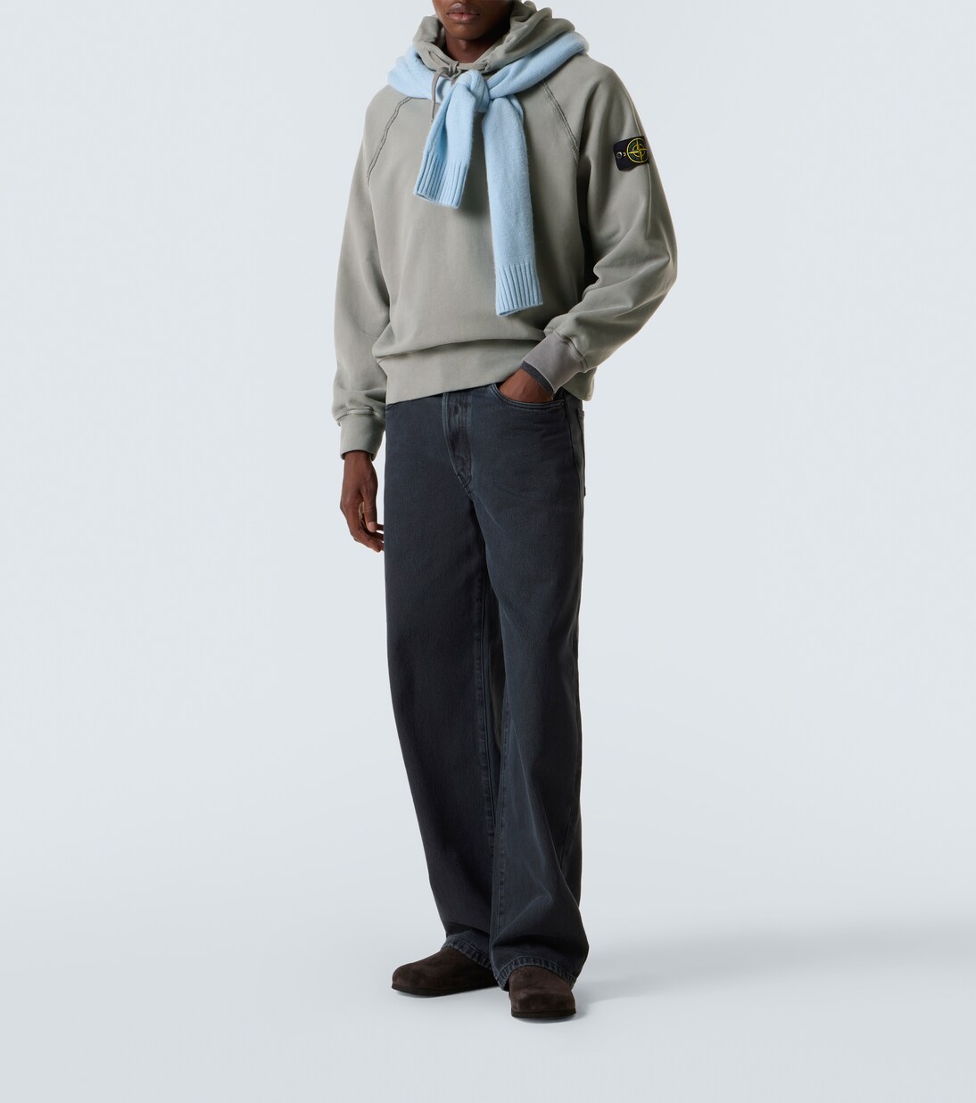 Compass cotton jersey hoodie | Stone Island