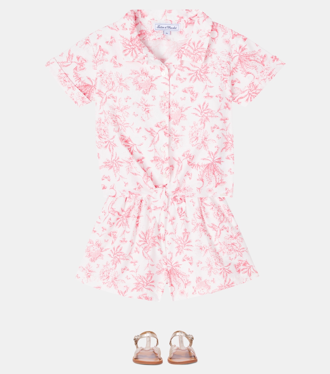 Set aus Top und Shorts aus Baumwolle | Tartine et Chocolat