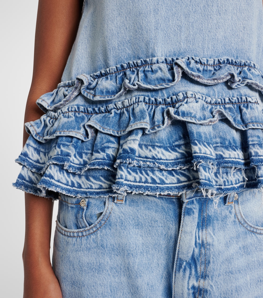 Top aus Denim | Ganni