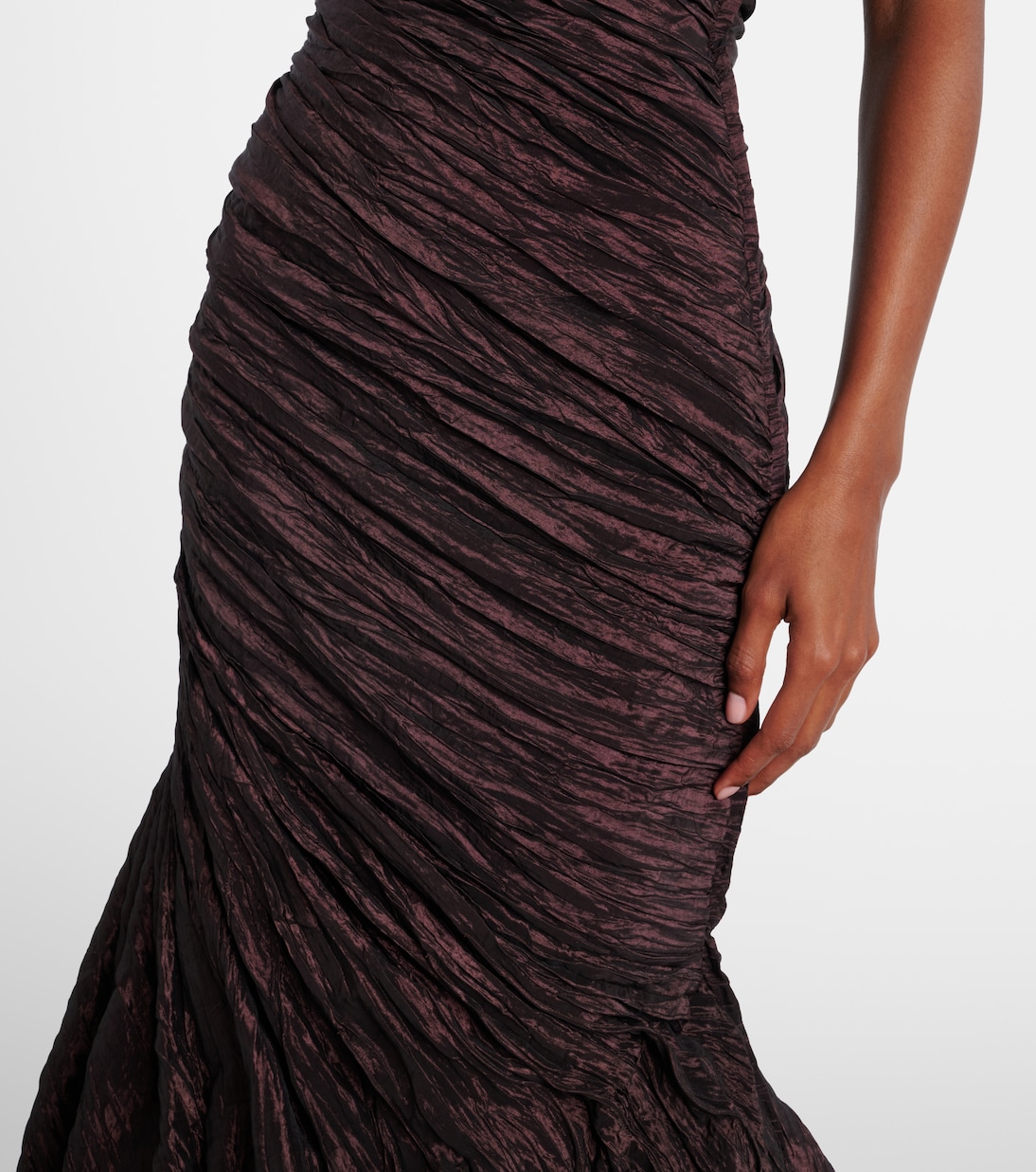 Draped off-shoulder corset gown | Marmar Halim