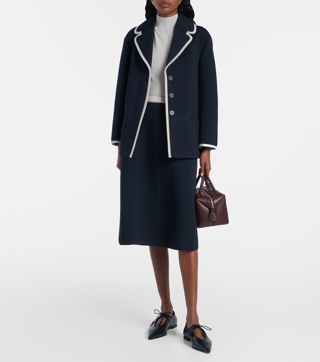 Single-breasted jersey blazer | 'S Max Mara
