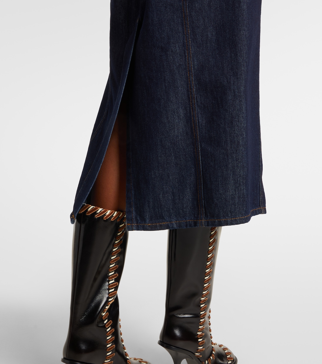 Abito midi in denim | Dries Van Noten