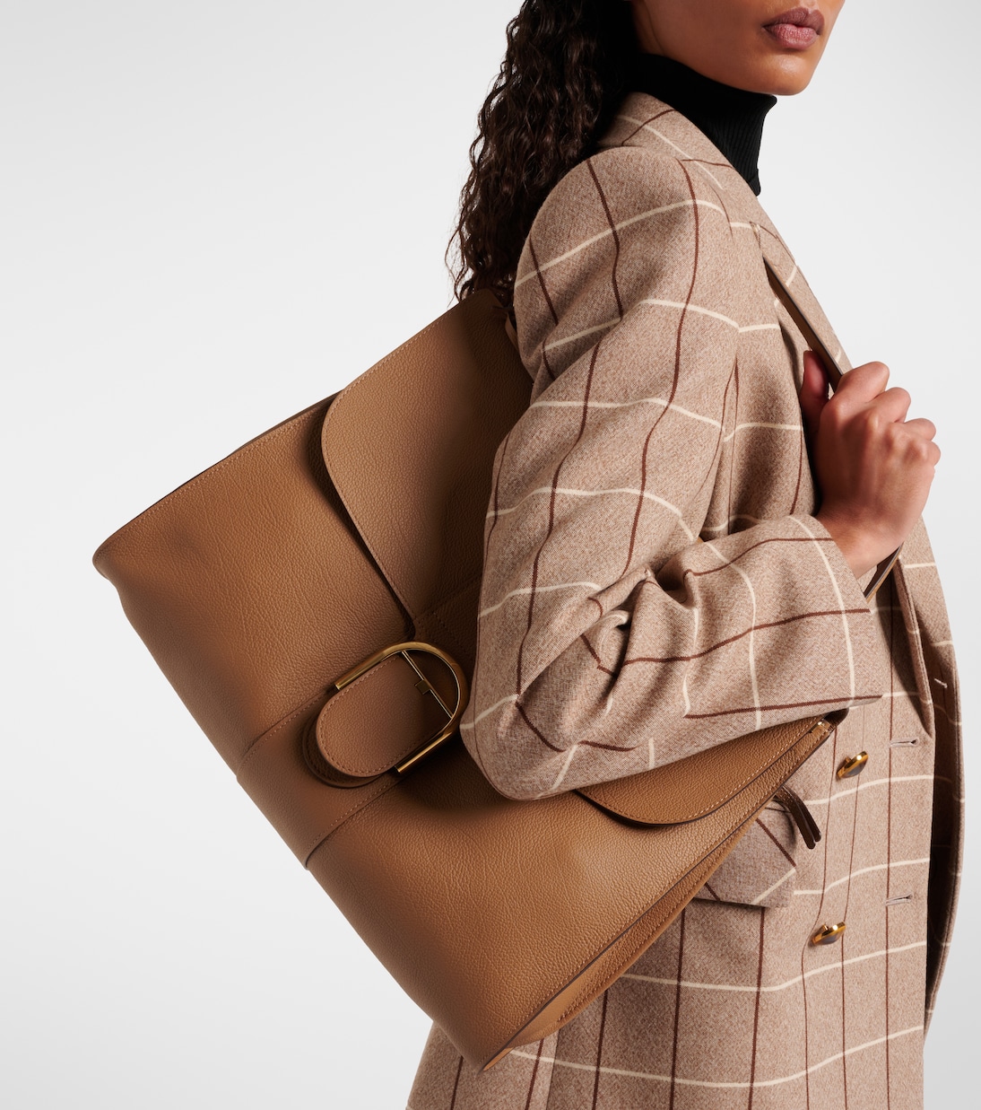 Brillant Large leather shoulder bag | Delvaux
