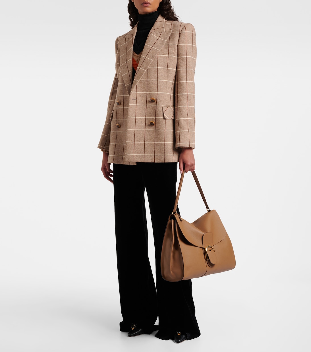 Brillant Large leather shoulder bag | Delvaux