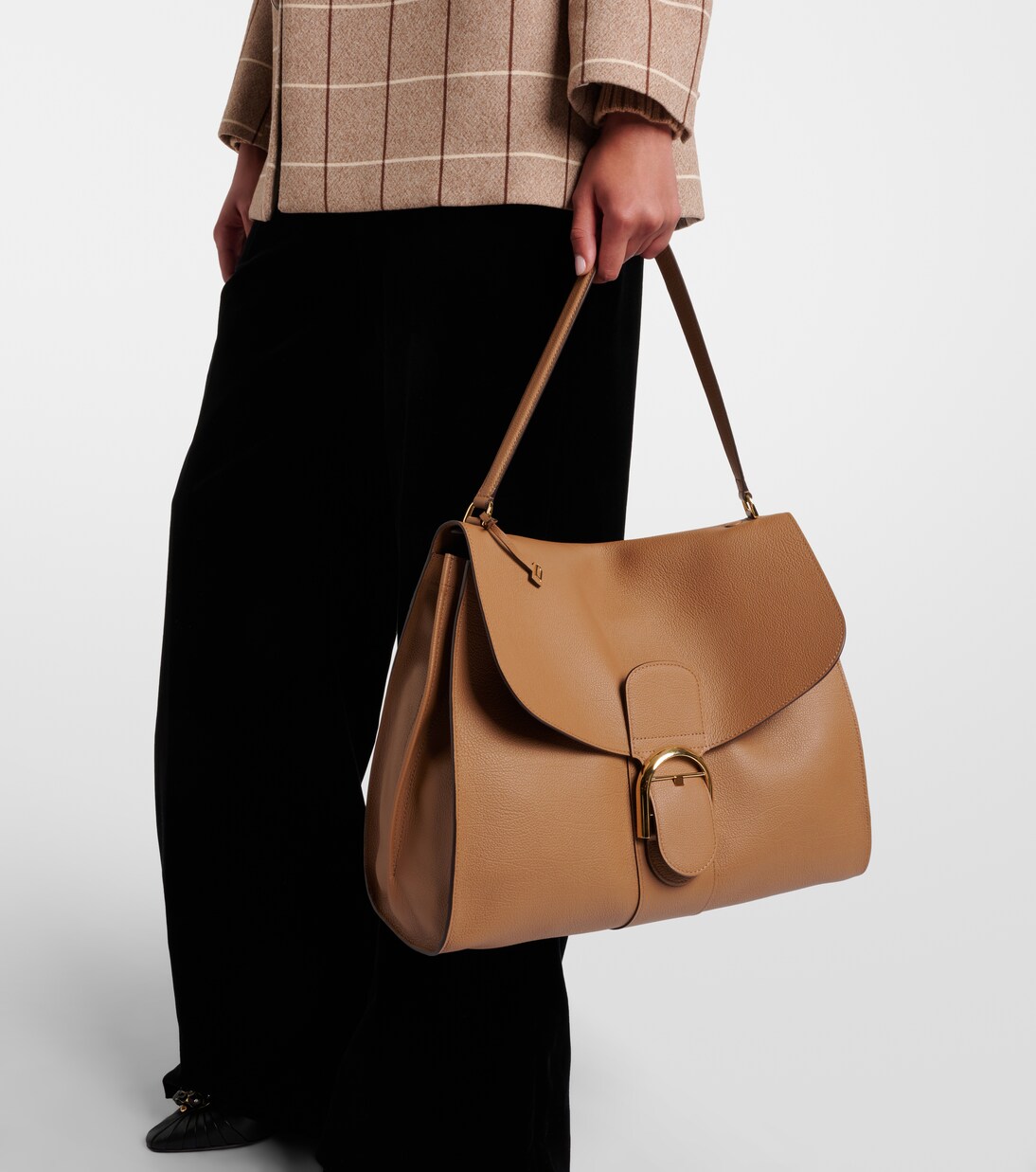 Brillant Large leather shoulder bag | Delvaux