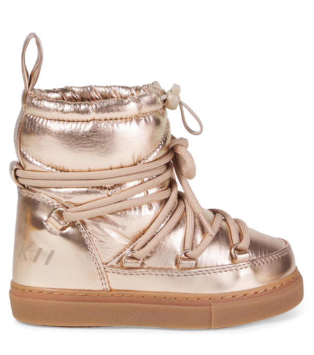 Metallic leather snow boots | Inuikii Kids