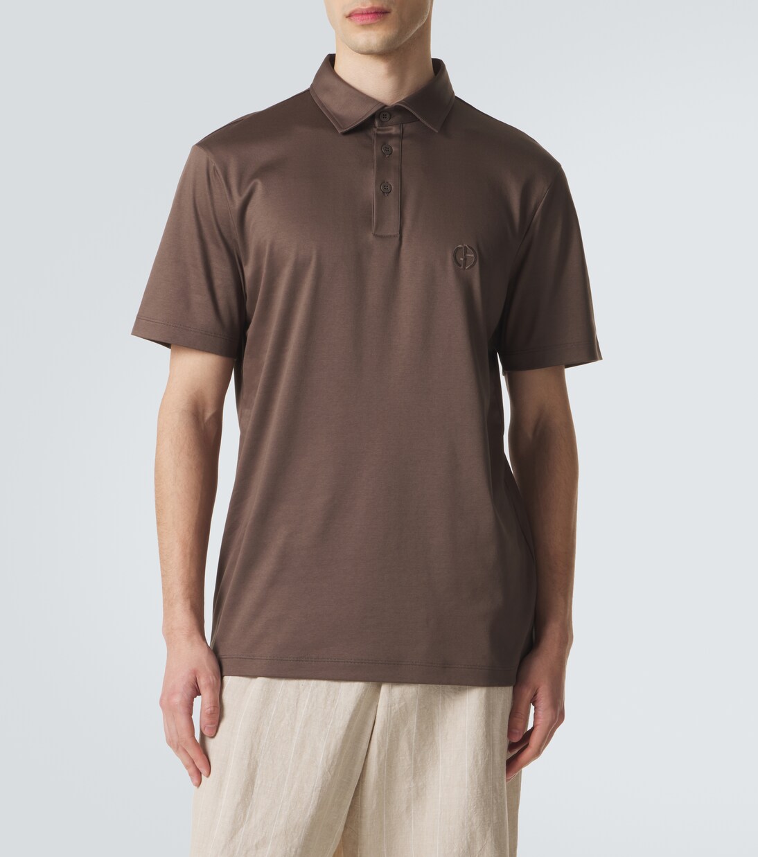 Polo de algodón con logo | Giorgio Armani