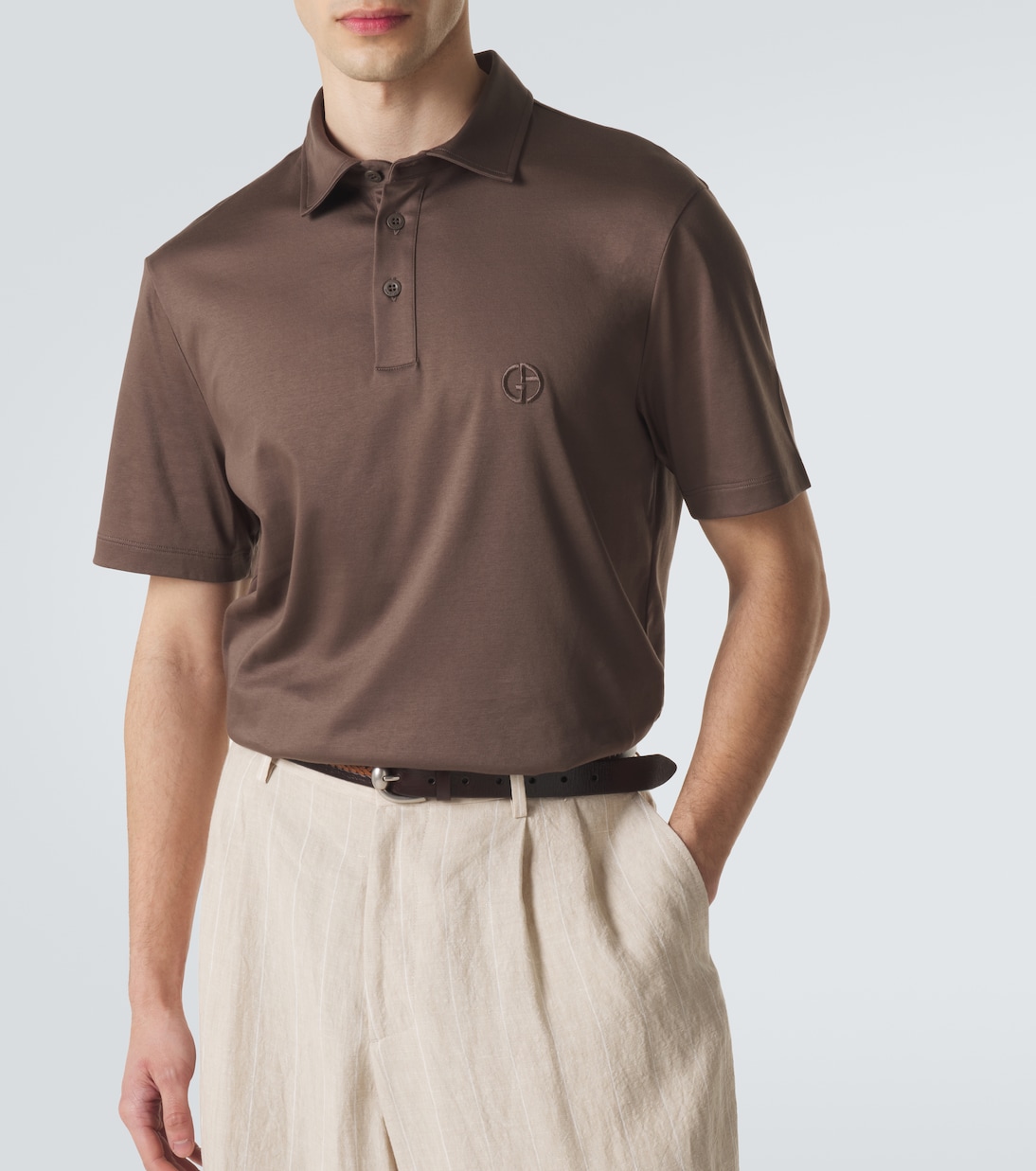 Polo de algodón con logo | Giorgio Armani