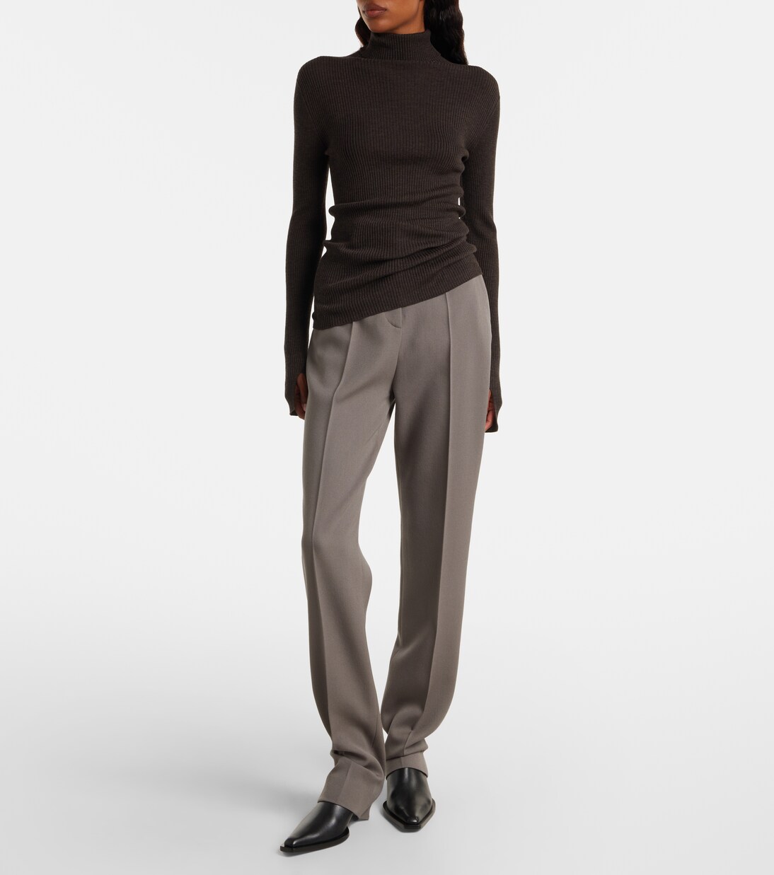 Ribbed-knit wool sweater | Calvin Klein Collection