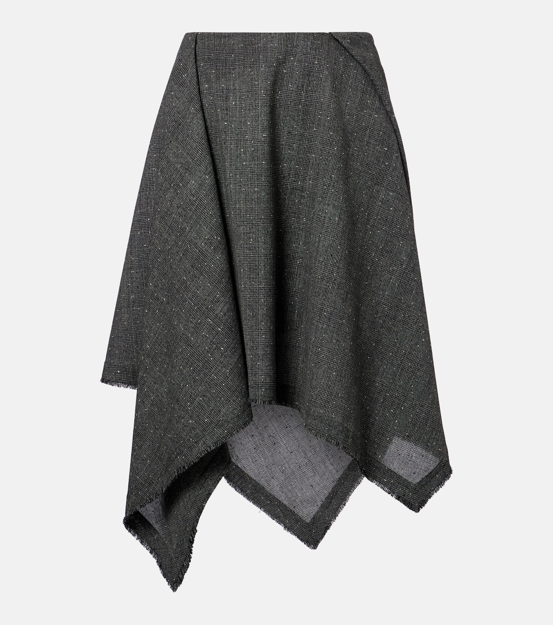 Prince of Wales check wool midi skirt | McQueen