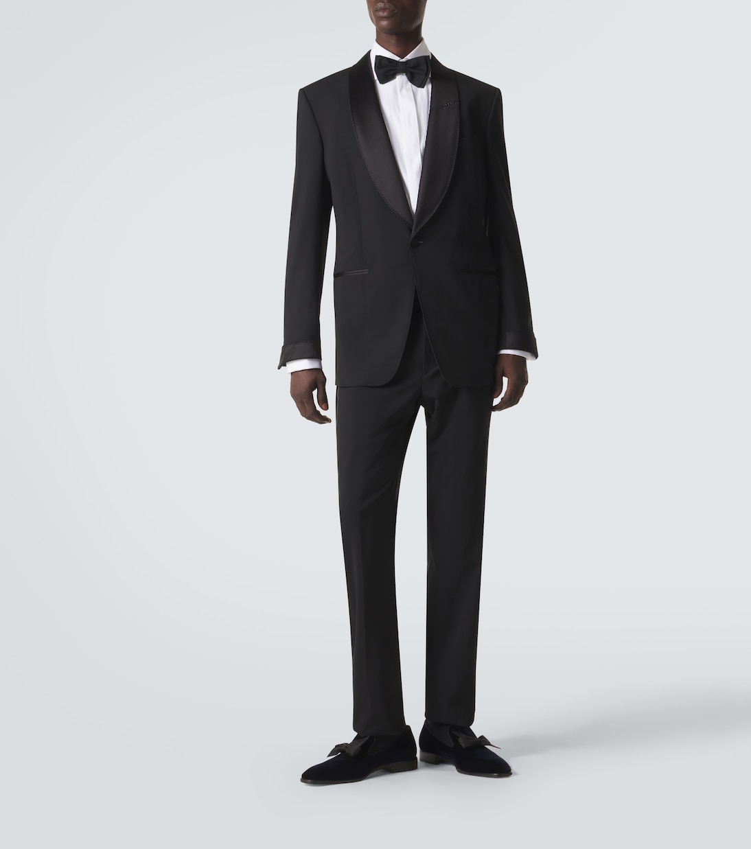 حذاء لوفر من المخمل مزين بفيونكة December First | Christian Louboutin