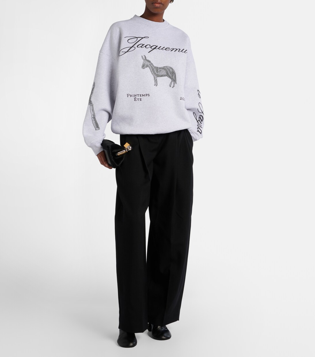 Felpa Ane in cotone con ricamo | Jacquemus