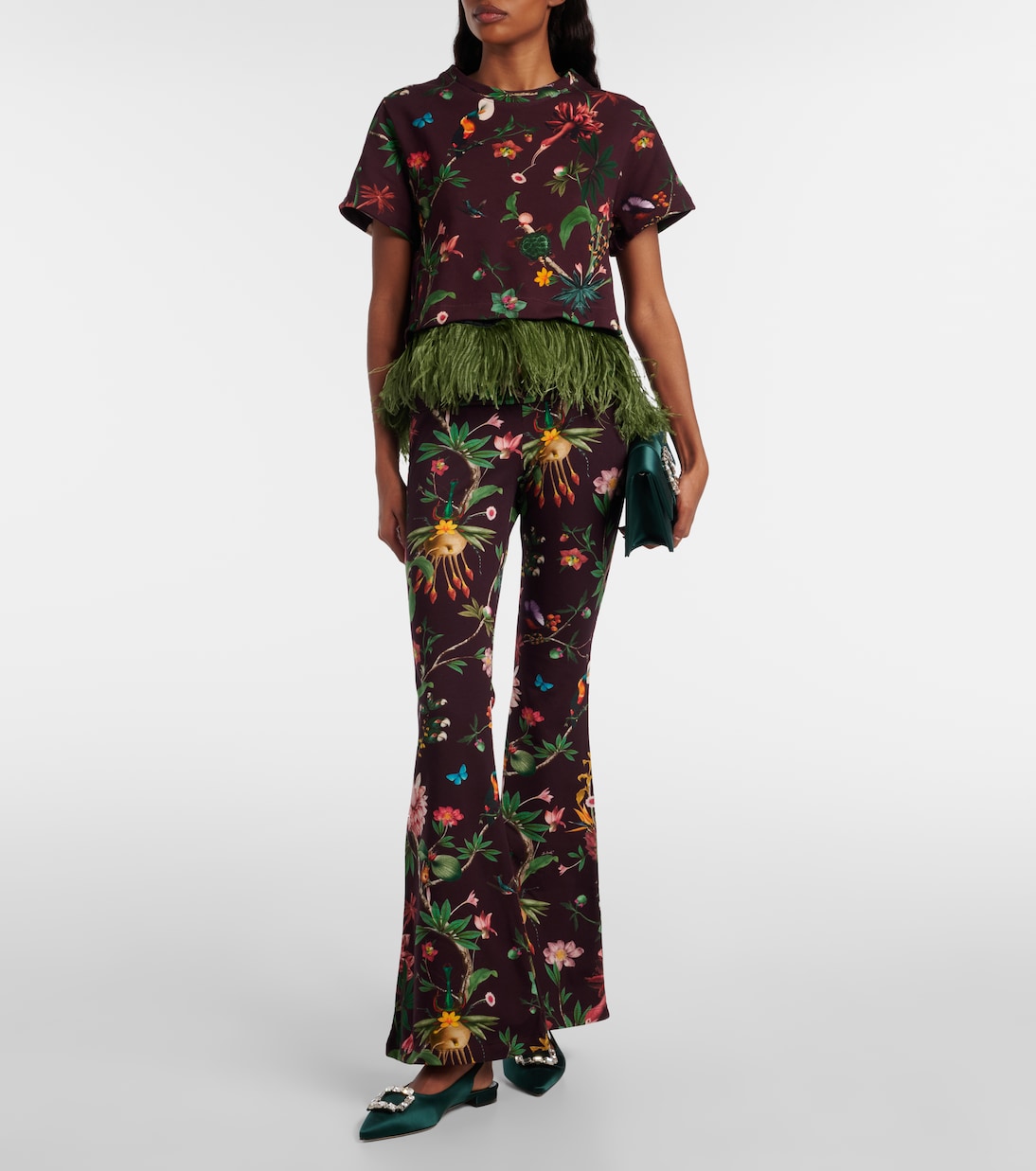 Schlaghose Meditation aus einem Baumwollgemisch  | La DoubleJ