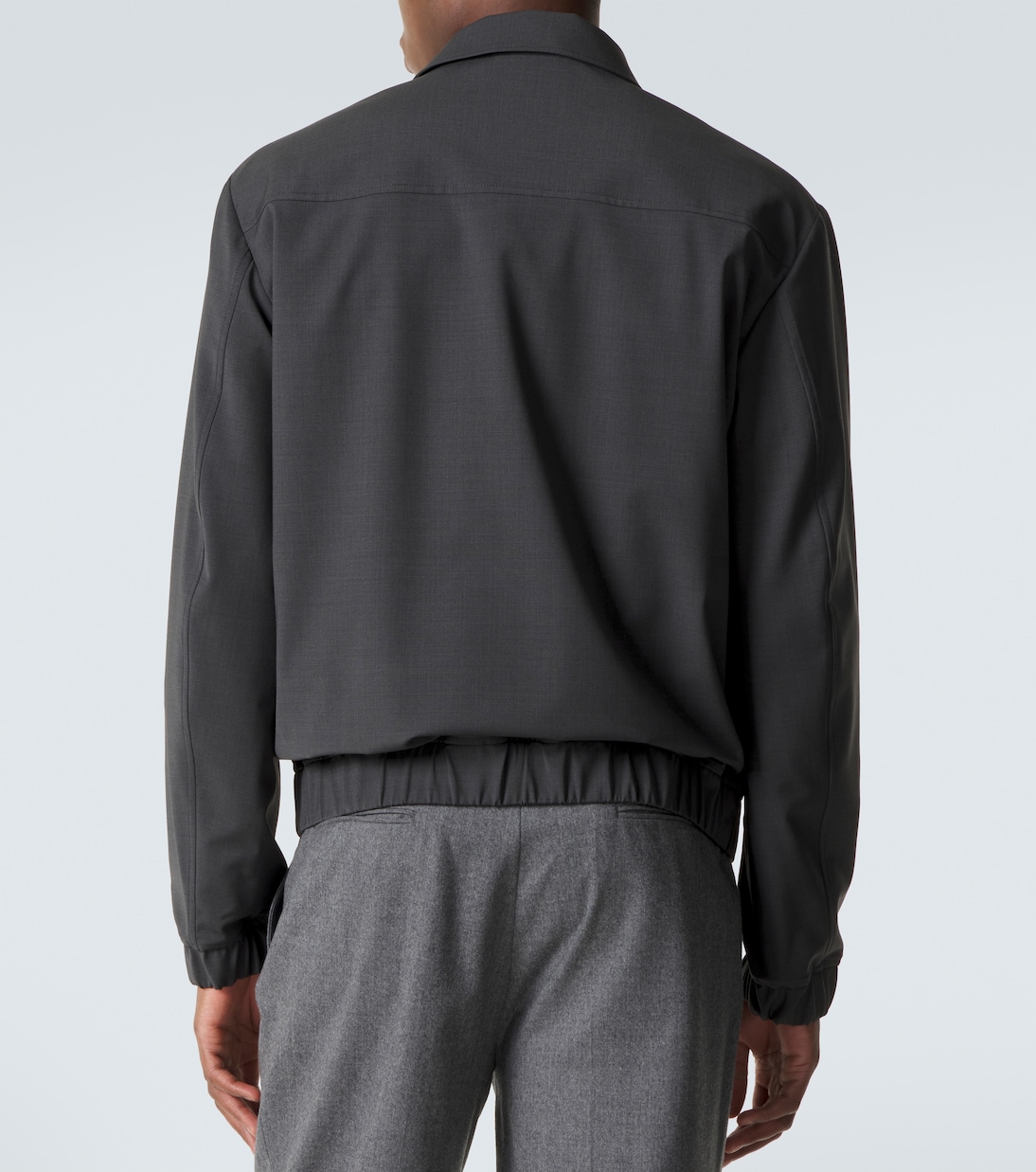 Giacca blouson in misto lana con logo | Dolce&Gabbana