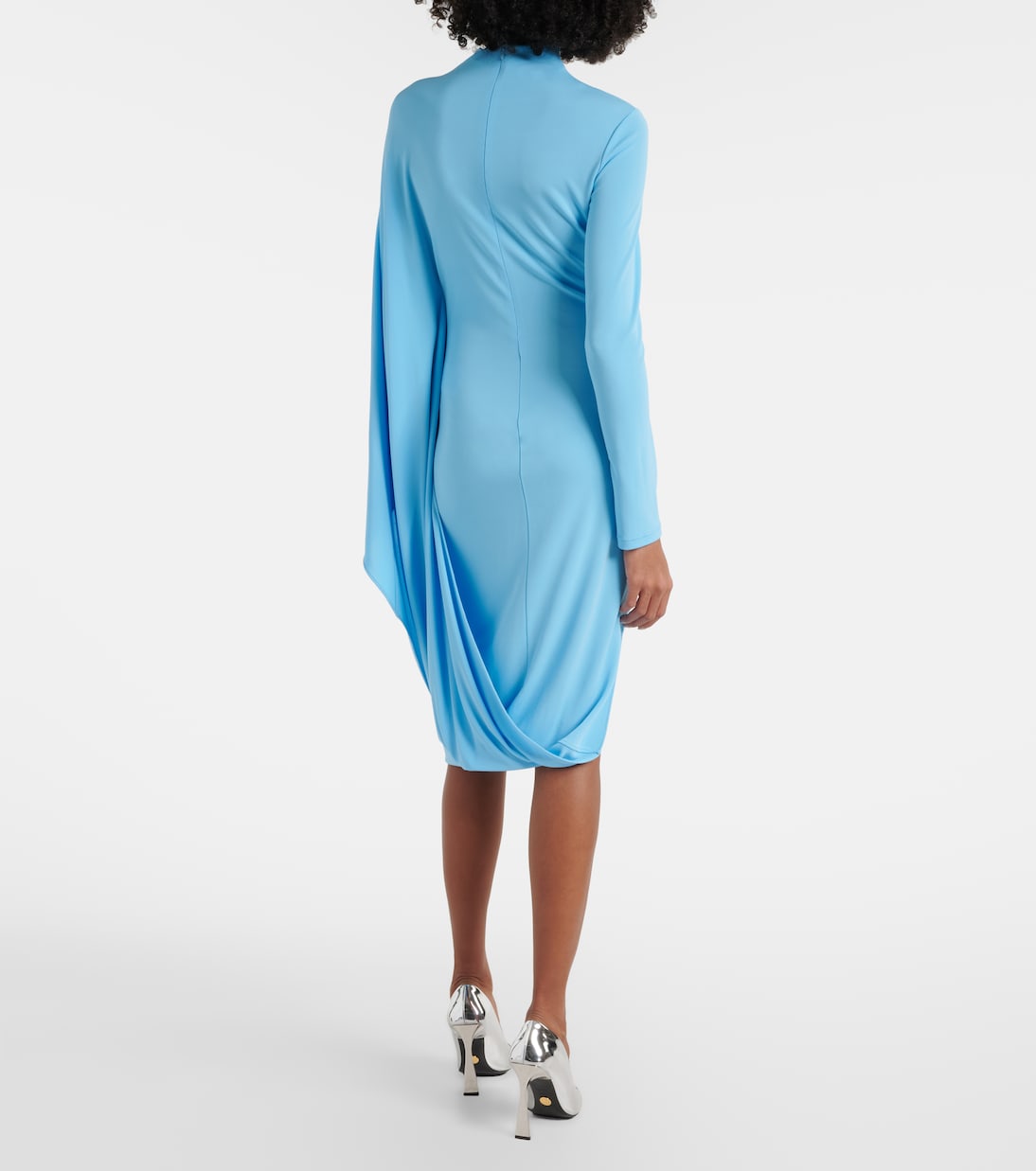 Draped jersey midi dress | Stella McCartney