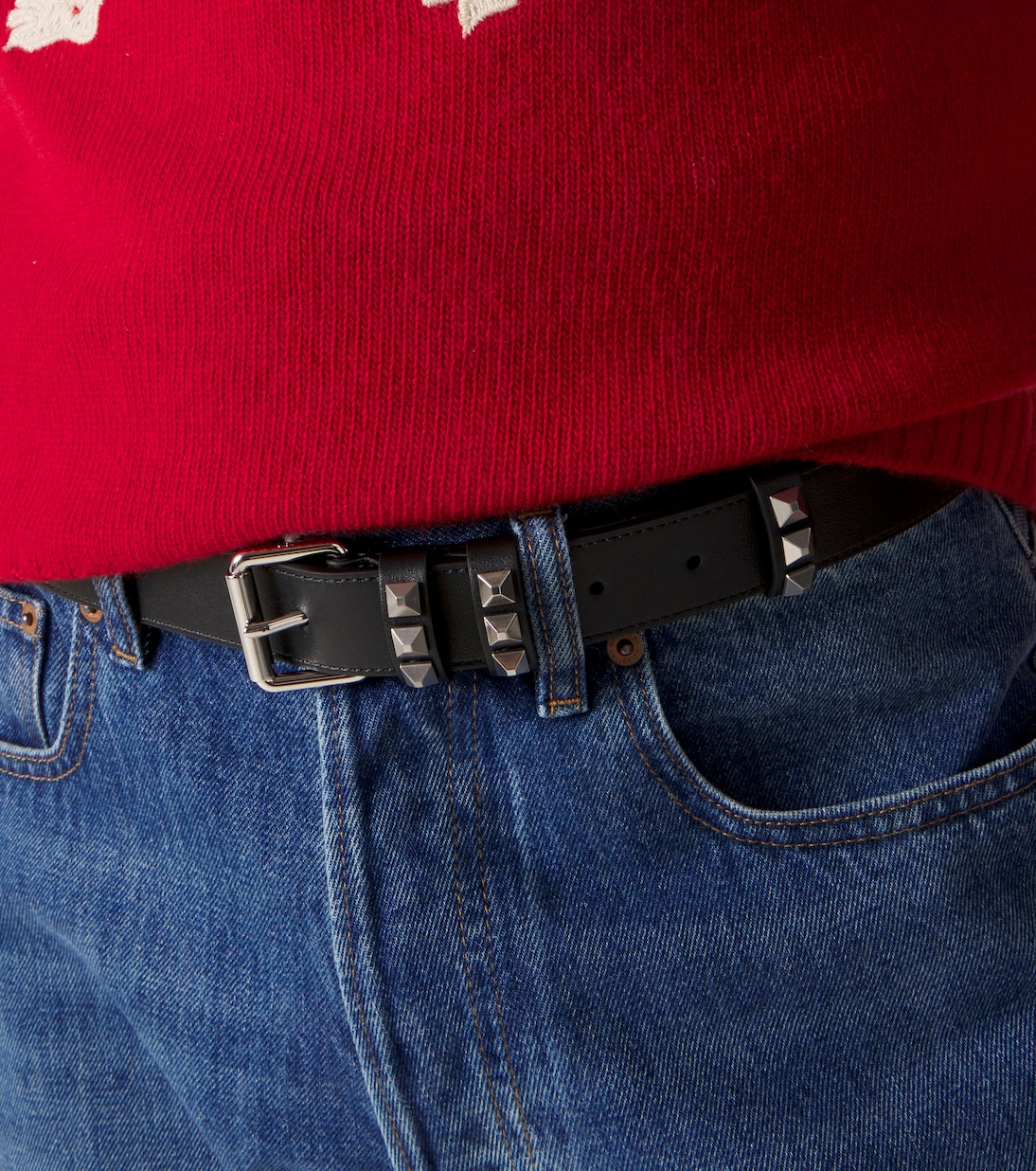 Cinturón Rockstud de piel | Valentino Garavani