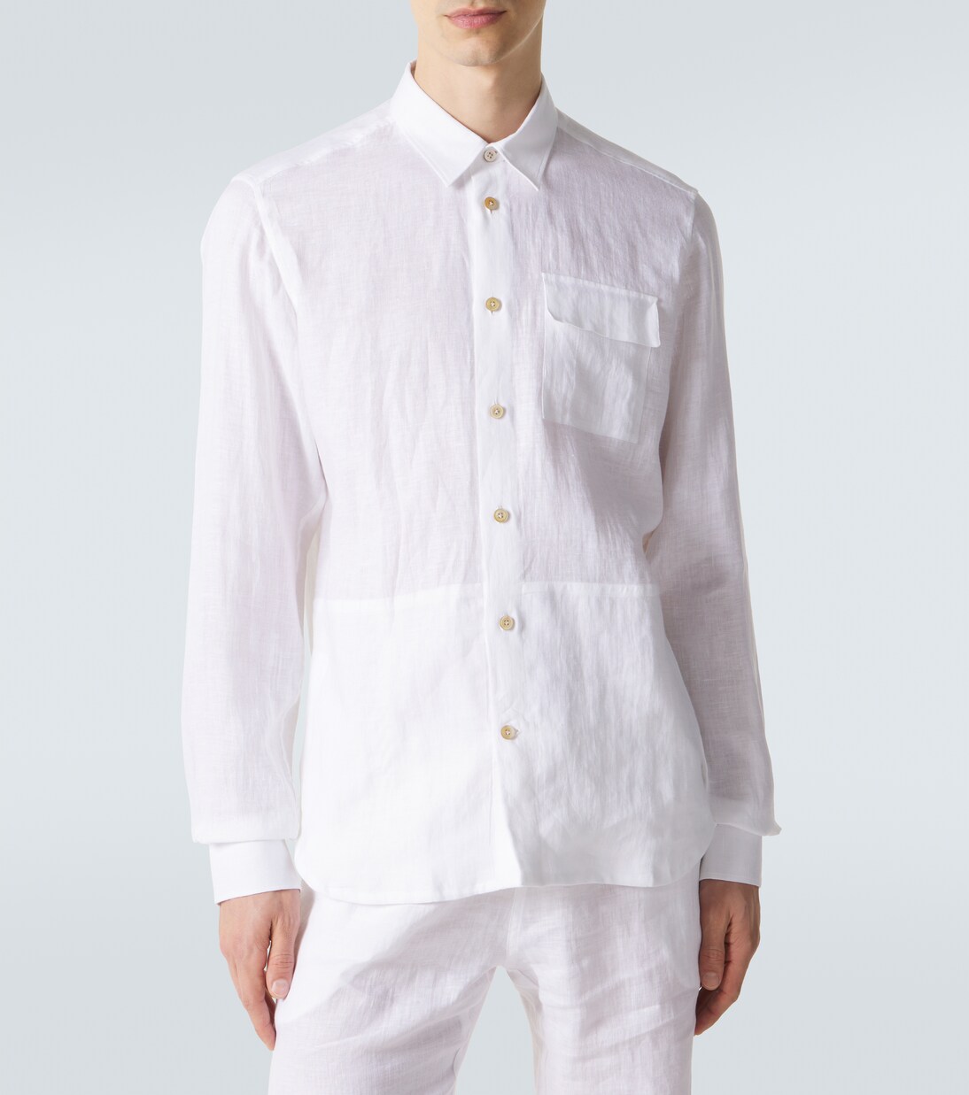 Hemd aus Leinen | Kiton