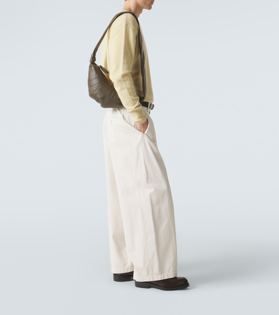 Croissant S号皮革单肩包 | Lemaire