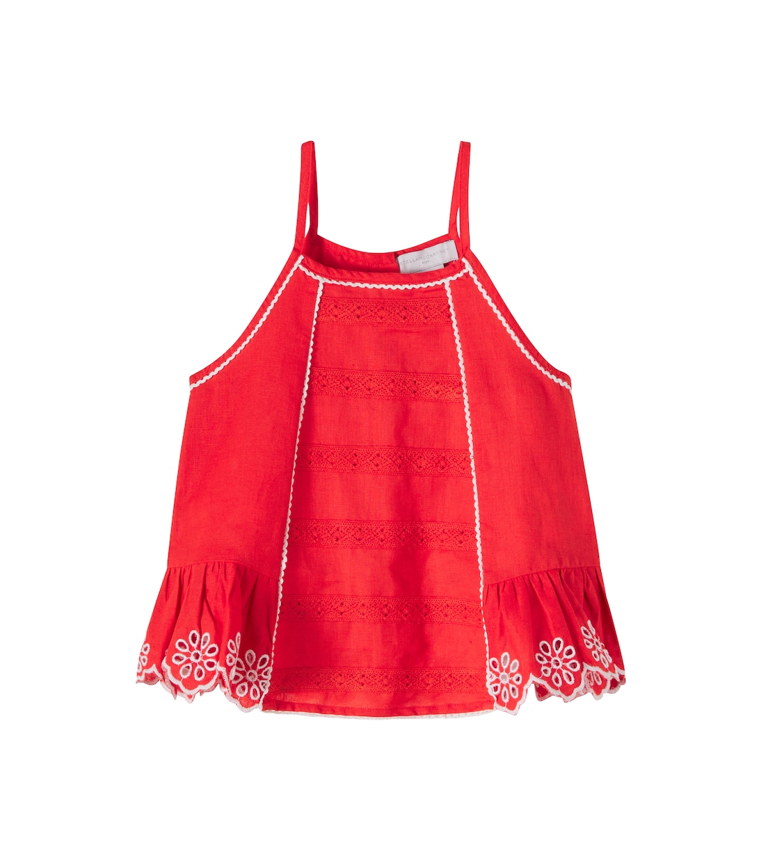 Top aus Leinen und Baumwolle | Stella McCartney Kids